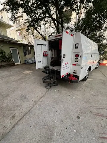 Magnet Plumbing service vehicle on-site for Faucet Repair in North Sarasota